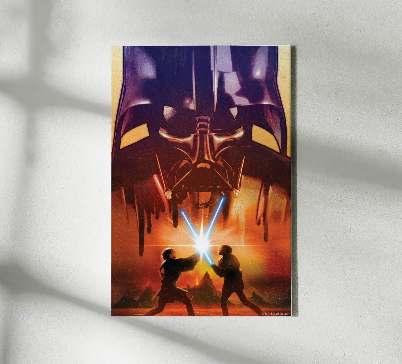 ANAKIN vs. OBI-WAN Leinwand von Star Wars