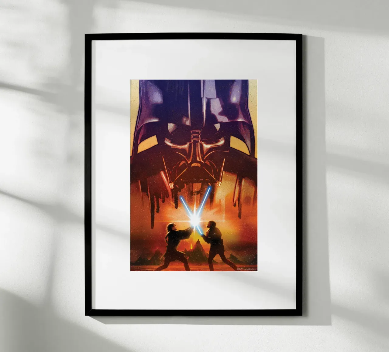 ANAKIN vs. OBI-WAN carta hahnemühle da Star Wars