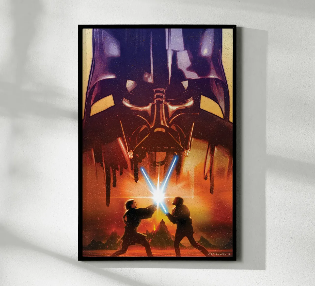 ANAKIN vs. OBI-WAN carta hahnemühle da Star Wars