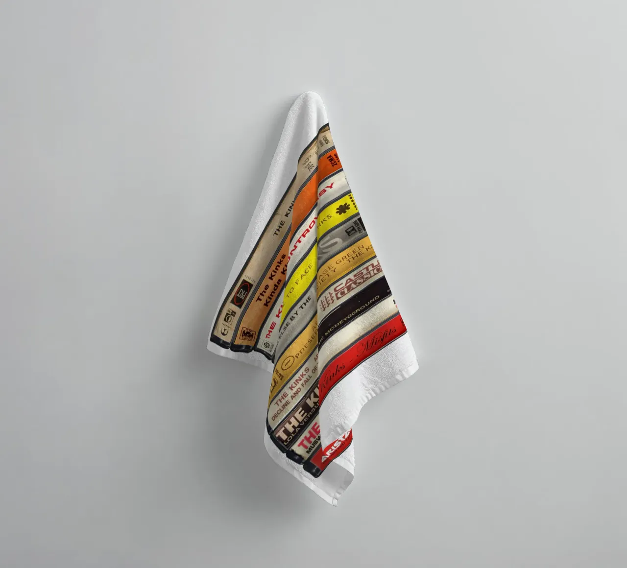 The Kinks - Collected Albums - Cassette Print towel by MrMustardPrints