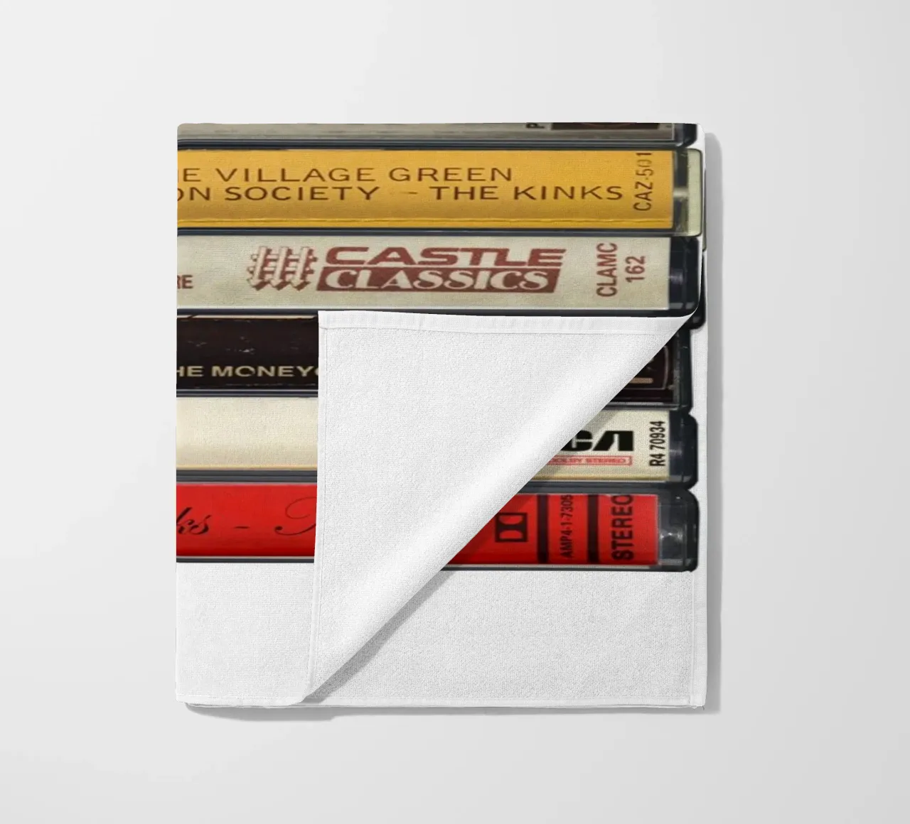 The Kinks - Collected Albums - Cassette Print beach towel by MrMustardPrints