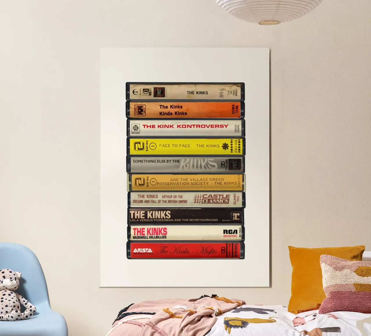 I Kinks - Album raccolti - Stampa su cassetta poster da MrMustardPrints