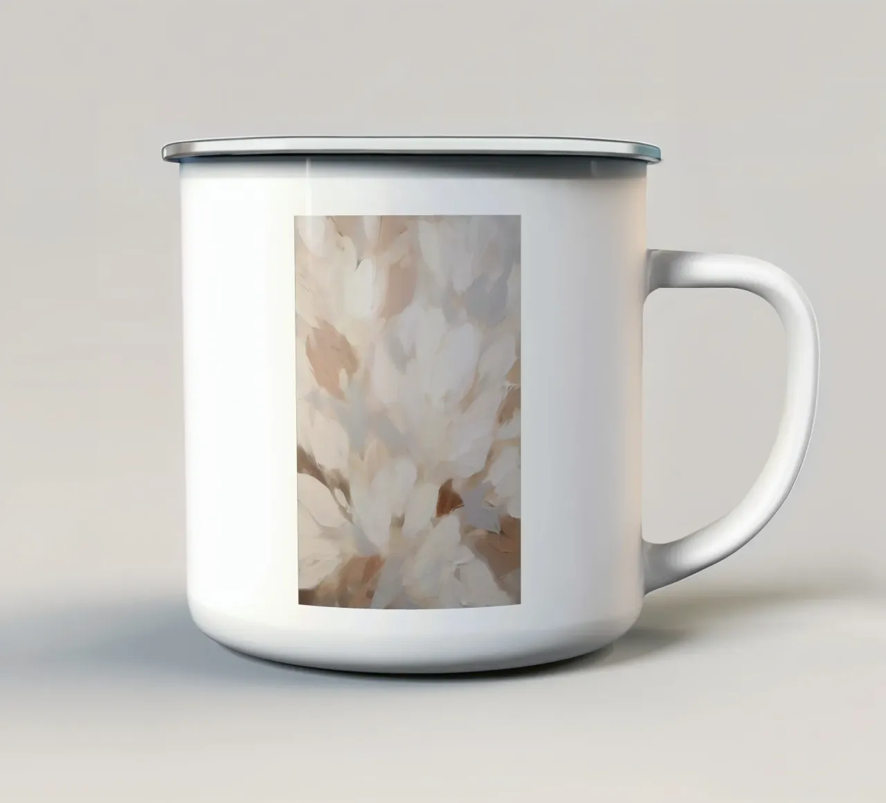 Boho Artistic 3 Texture 4 tazza in smalto da Boho Print Collection