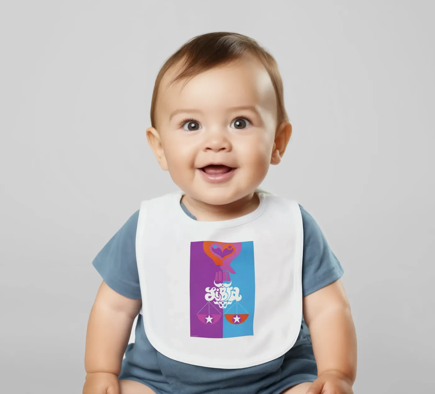 Libra baby slabbetje van Simboli Design