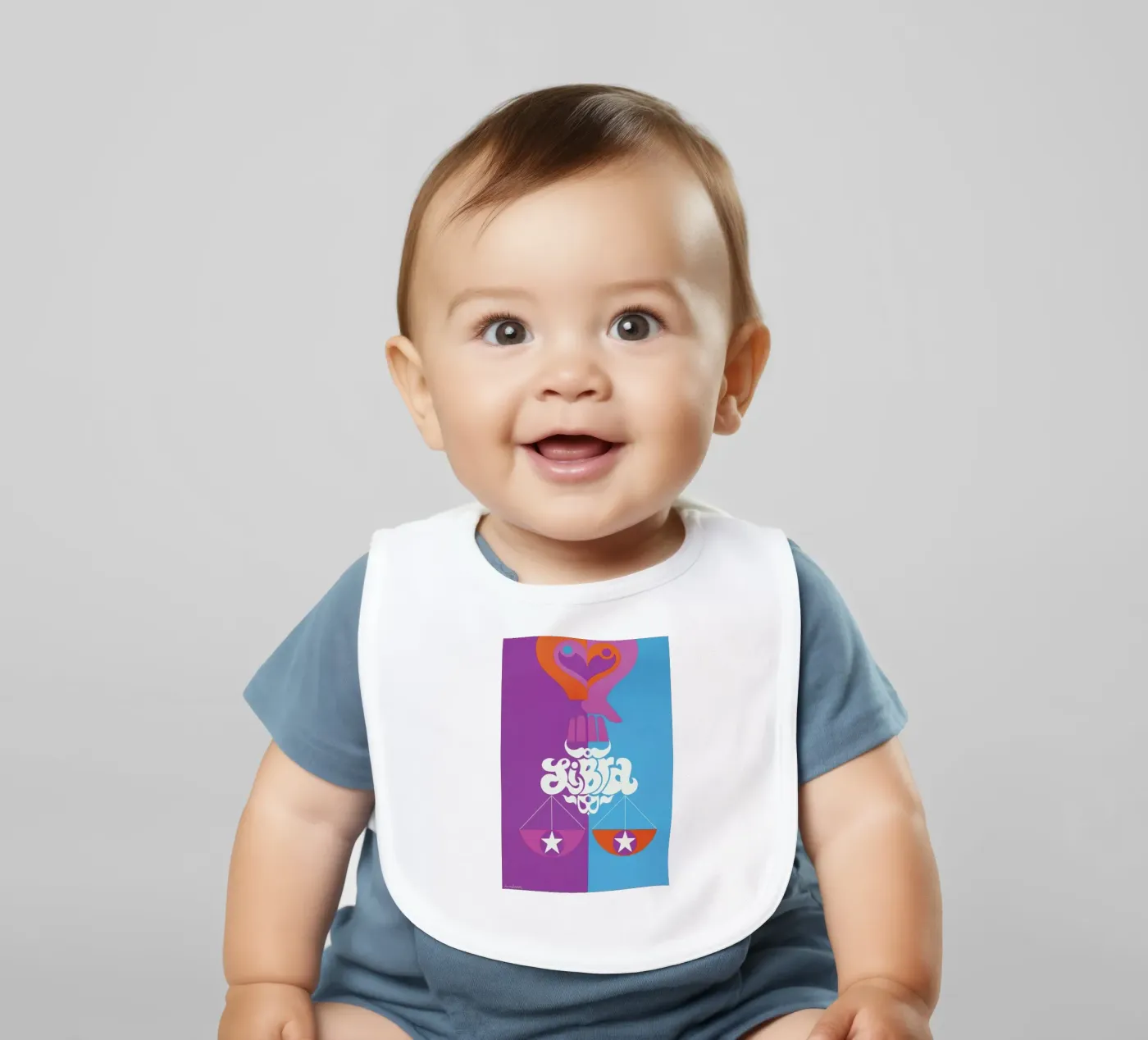 Libra baby slabbetje van Simboli Design