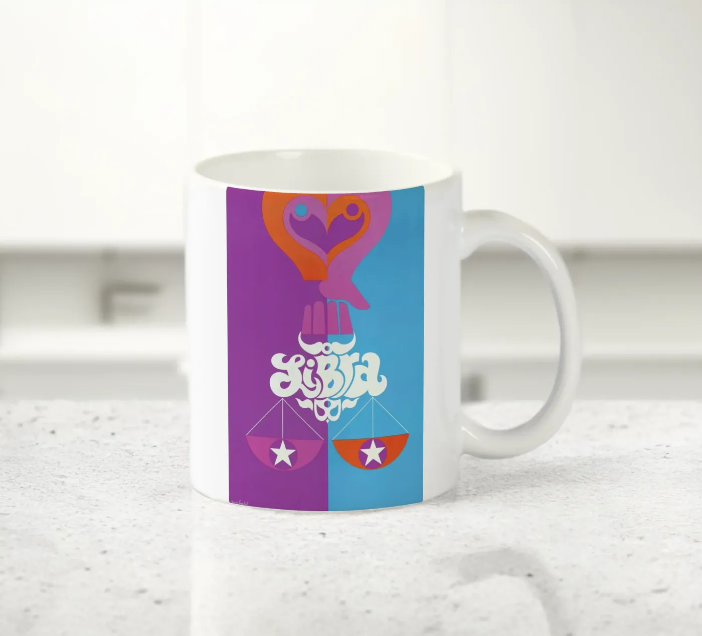 Libra ceramic mug by Simboli Design