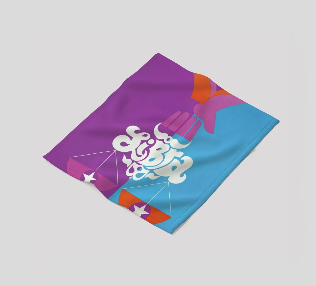 Libra fleece blanket by Simboli Design