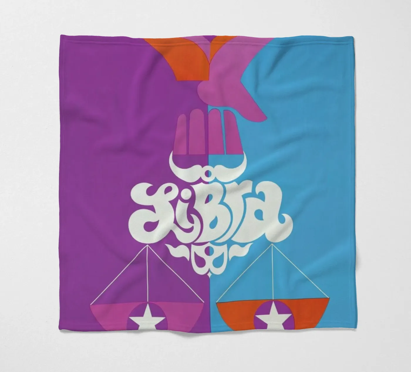 Libra Fleecedecke von Simboli Design