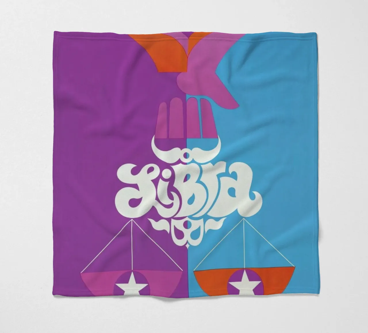 Libra Fleecedecke von Simboli Design