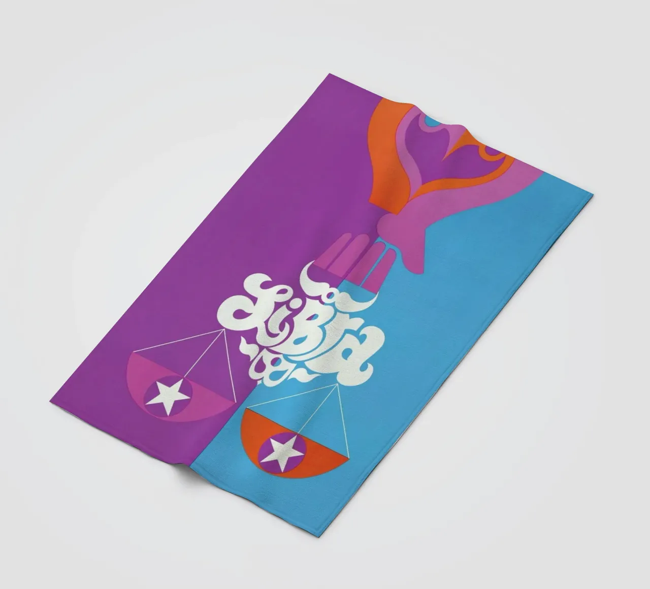 Libra Fleecedecke von Simboli Design