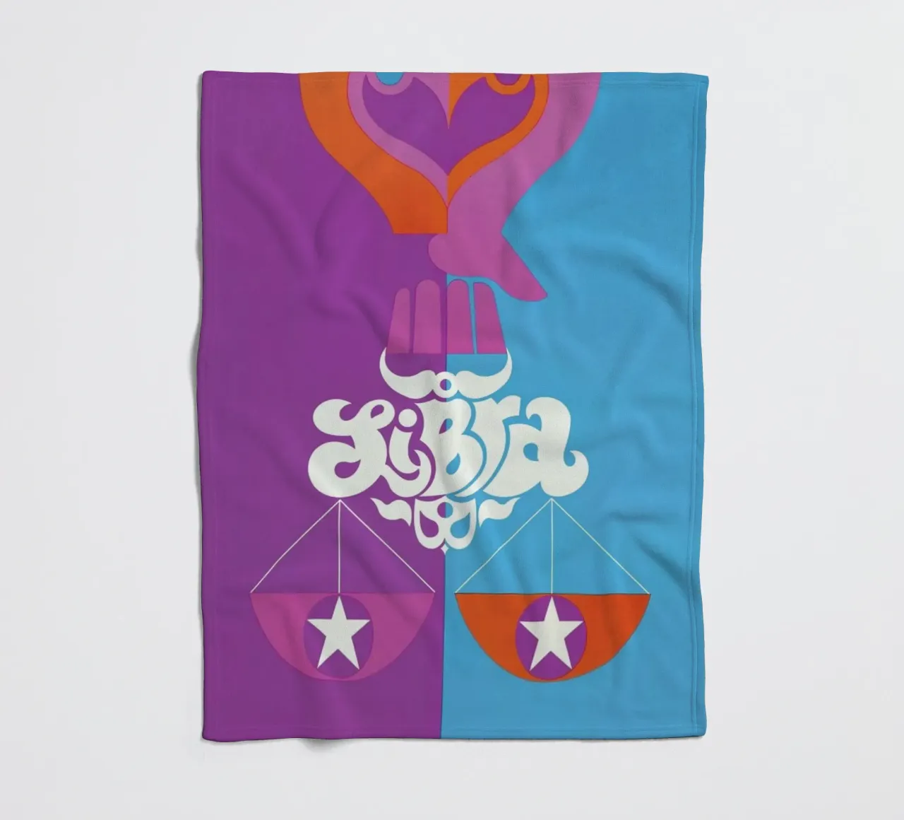 Libra Fleecedecke von Simboli Design