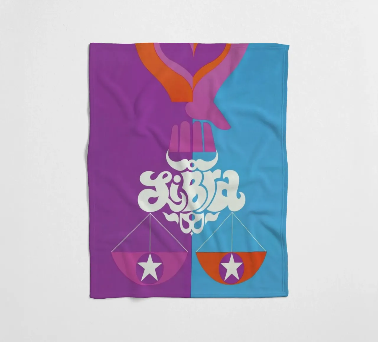 Libra Fleecedecke von Simboli Design