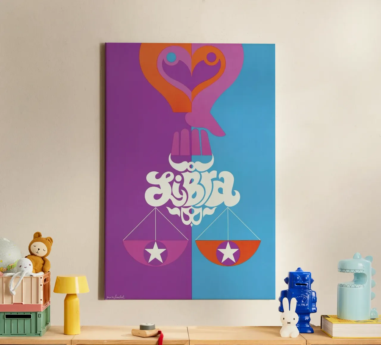 Libra canvas van Simboli Design