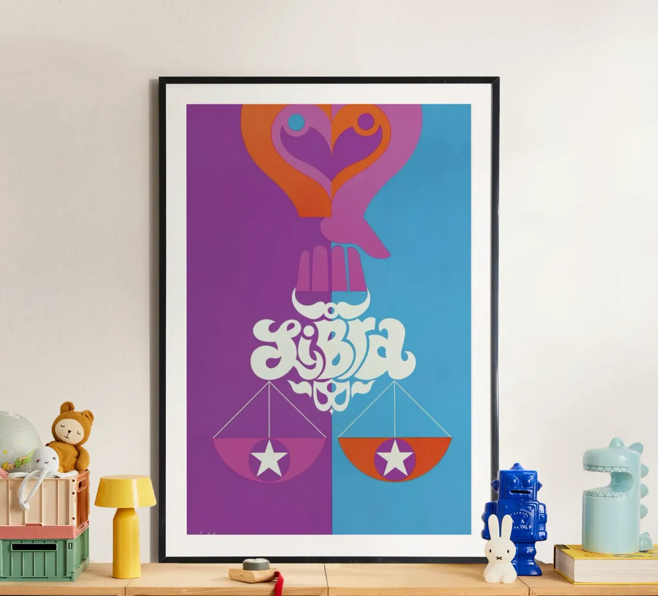 Libra poster van Simboli Design