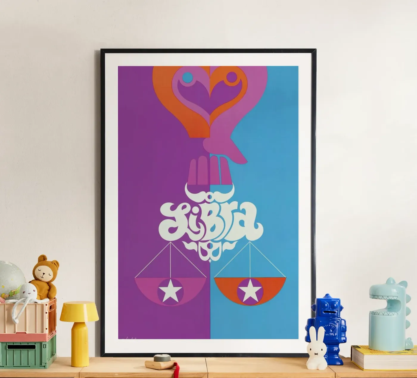 Libra poster van Simboli Design