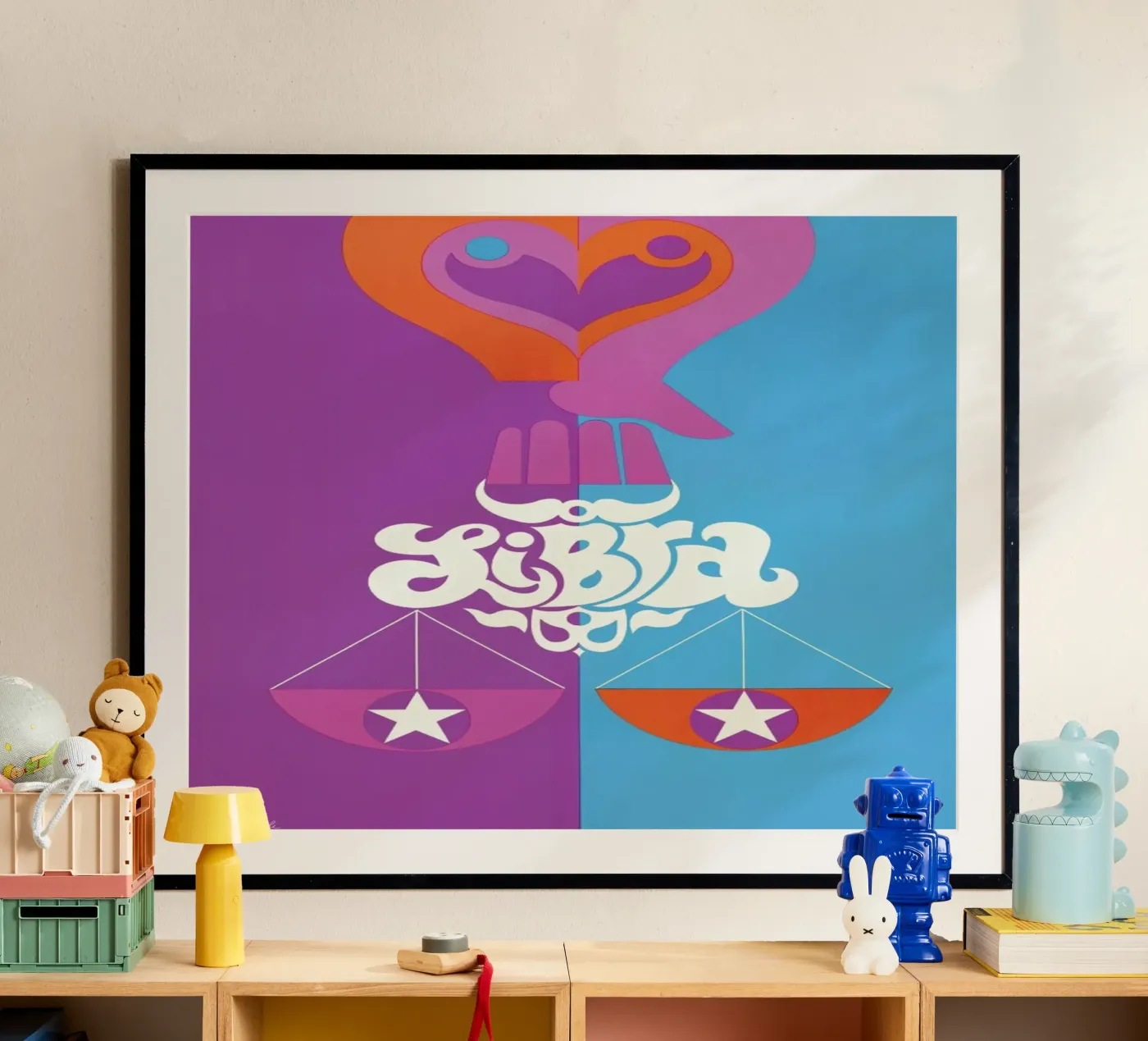 Libra poster van Simboli Design