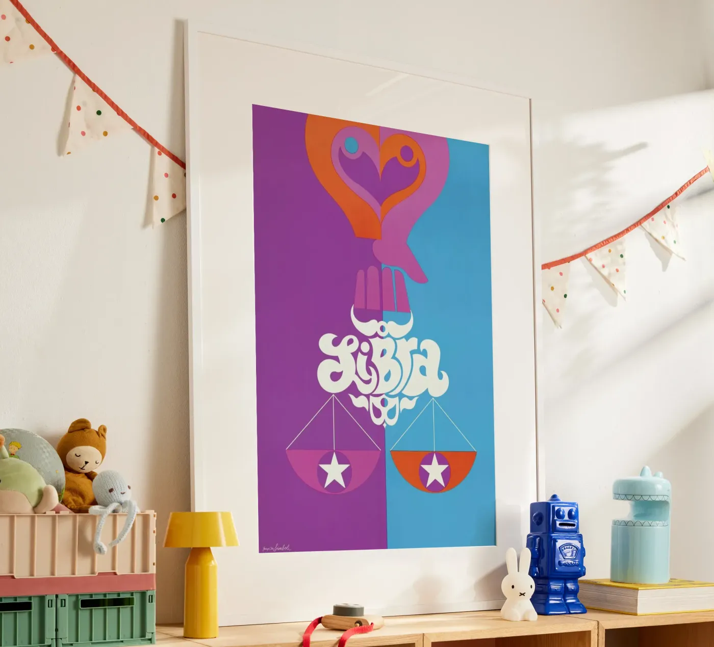 Libra poster van Simboli Design