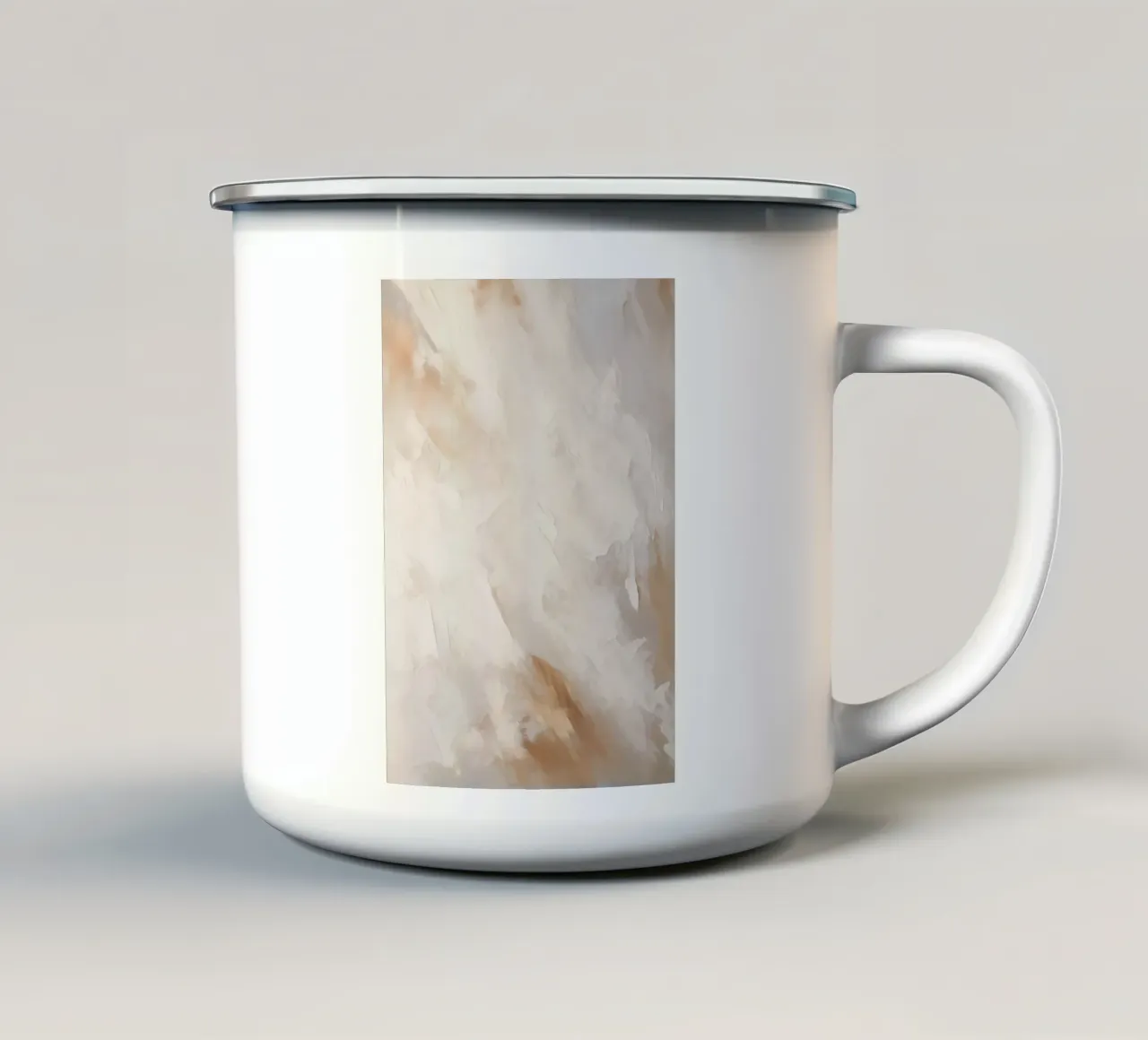 Boho Artistic 4 Texture 2 Emaille Tasse von Boho Print Collection