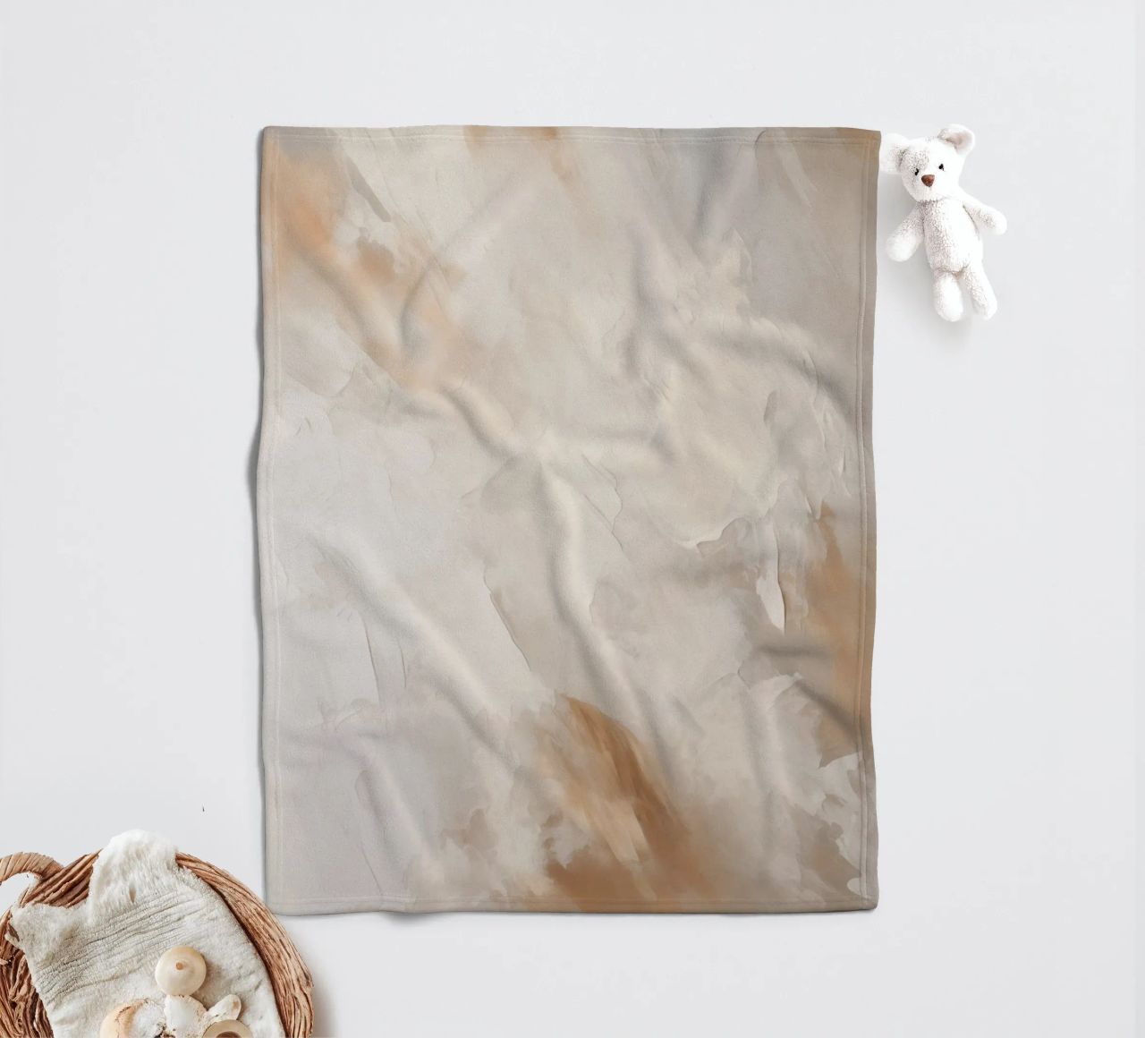 Boho Artistic 4 Texture 2 coperta in pile da Boho Print Collection