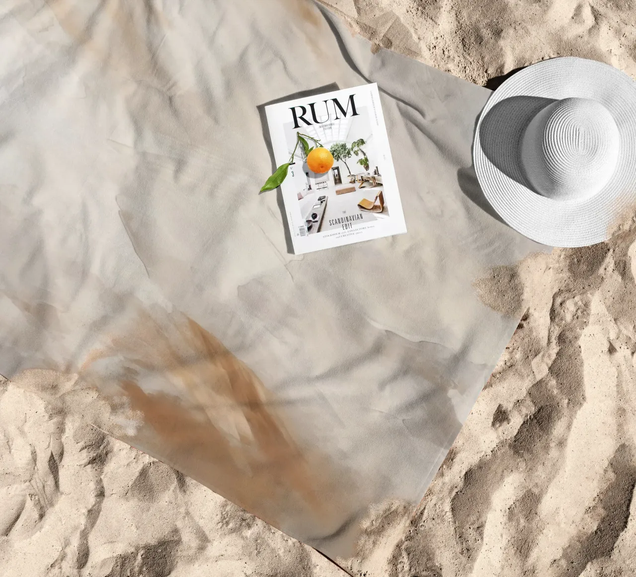 Boho Artistic 4 Texture 2 telo mare da Boho Print Collection