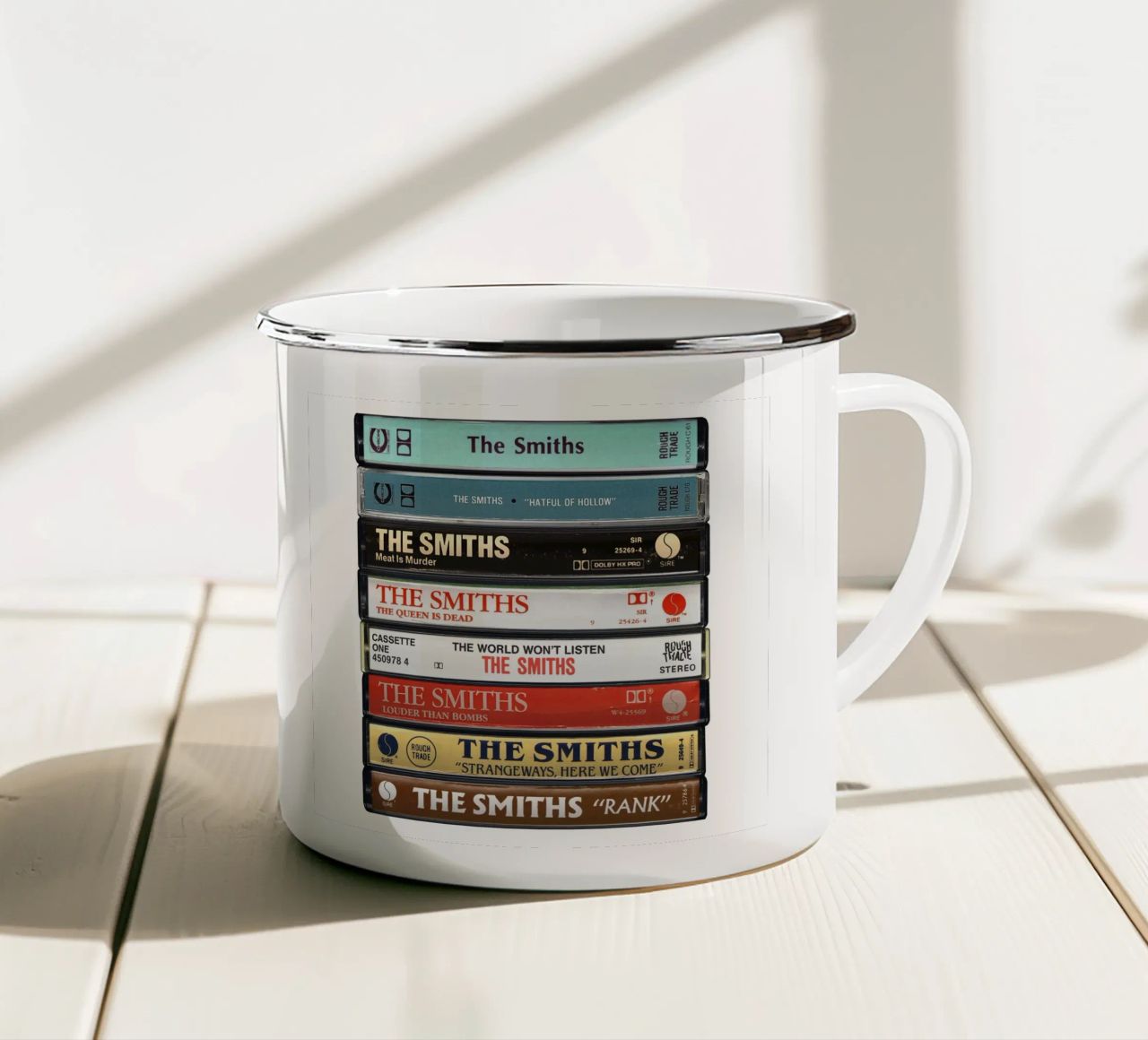The Smiths - Album raccolti - Stampa su cassetta tazza in smalto da MrMustardPrints