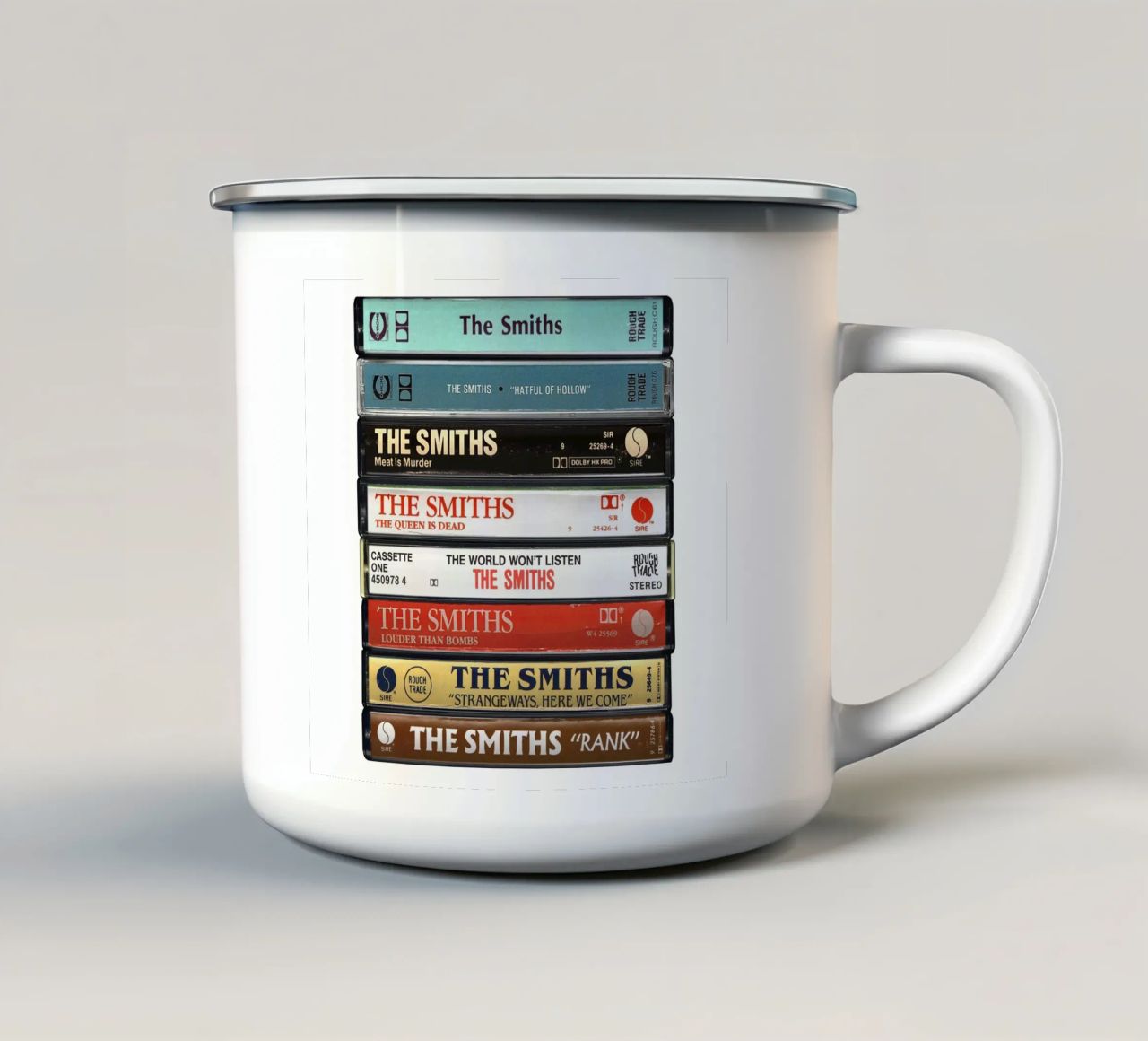The Smiths - Album raccolti - Stampa su cassetta tazza in smalto da MrMustardPrints