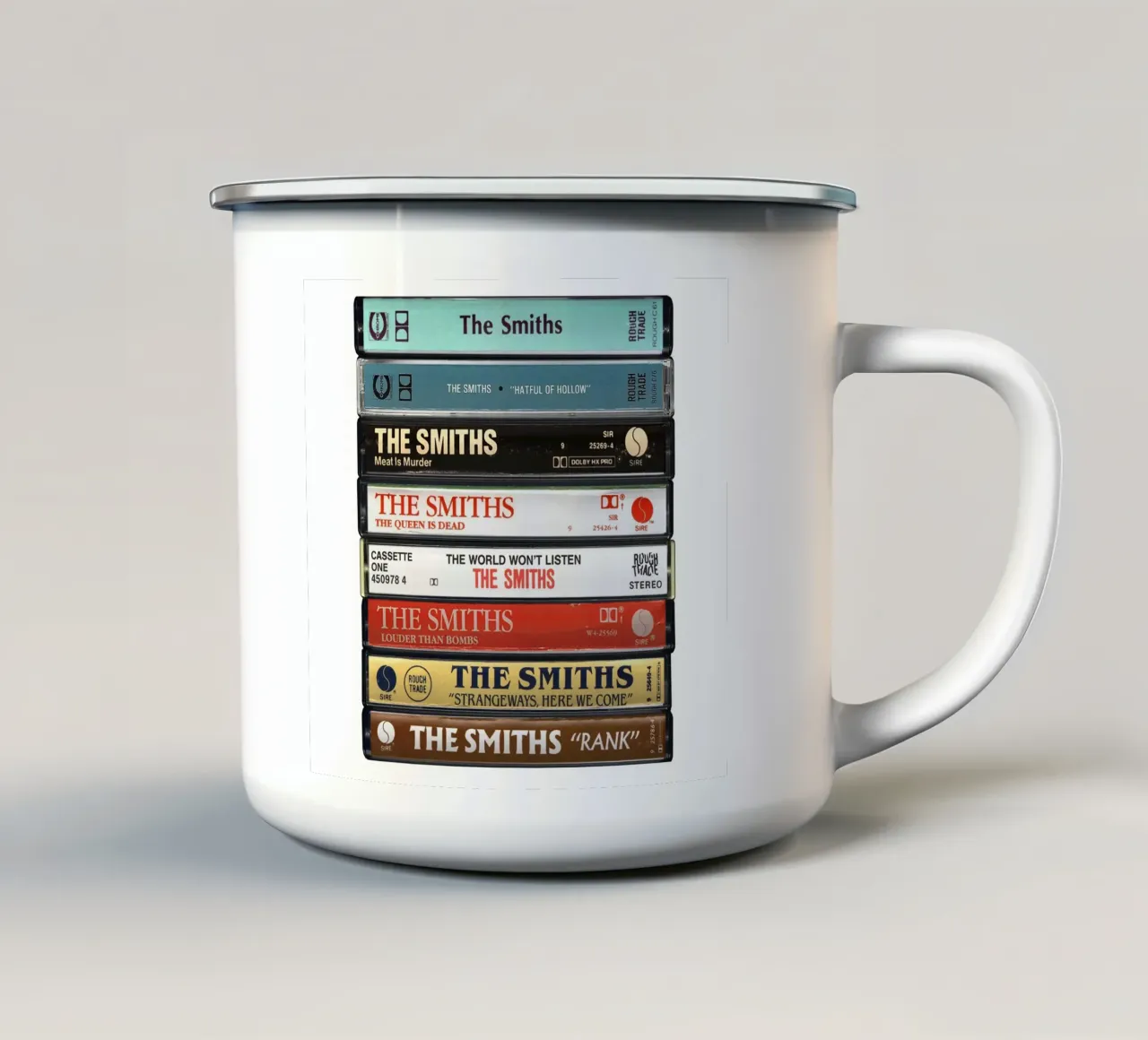 The Smiths - Album raccolti - Stampa su cassetta tazza in smalto da MrMustardPrints