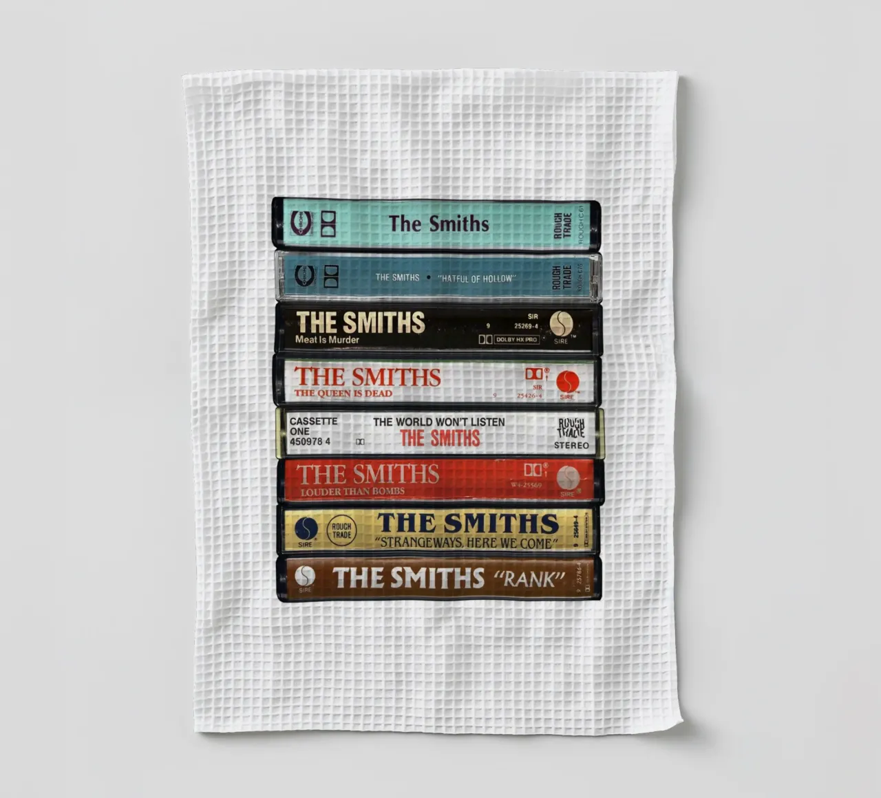 The Smiths - Collected Albums - Cassette Print torchon de MrMustardPrints