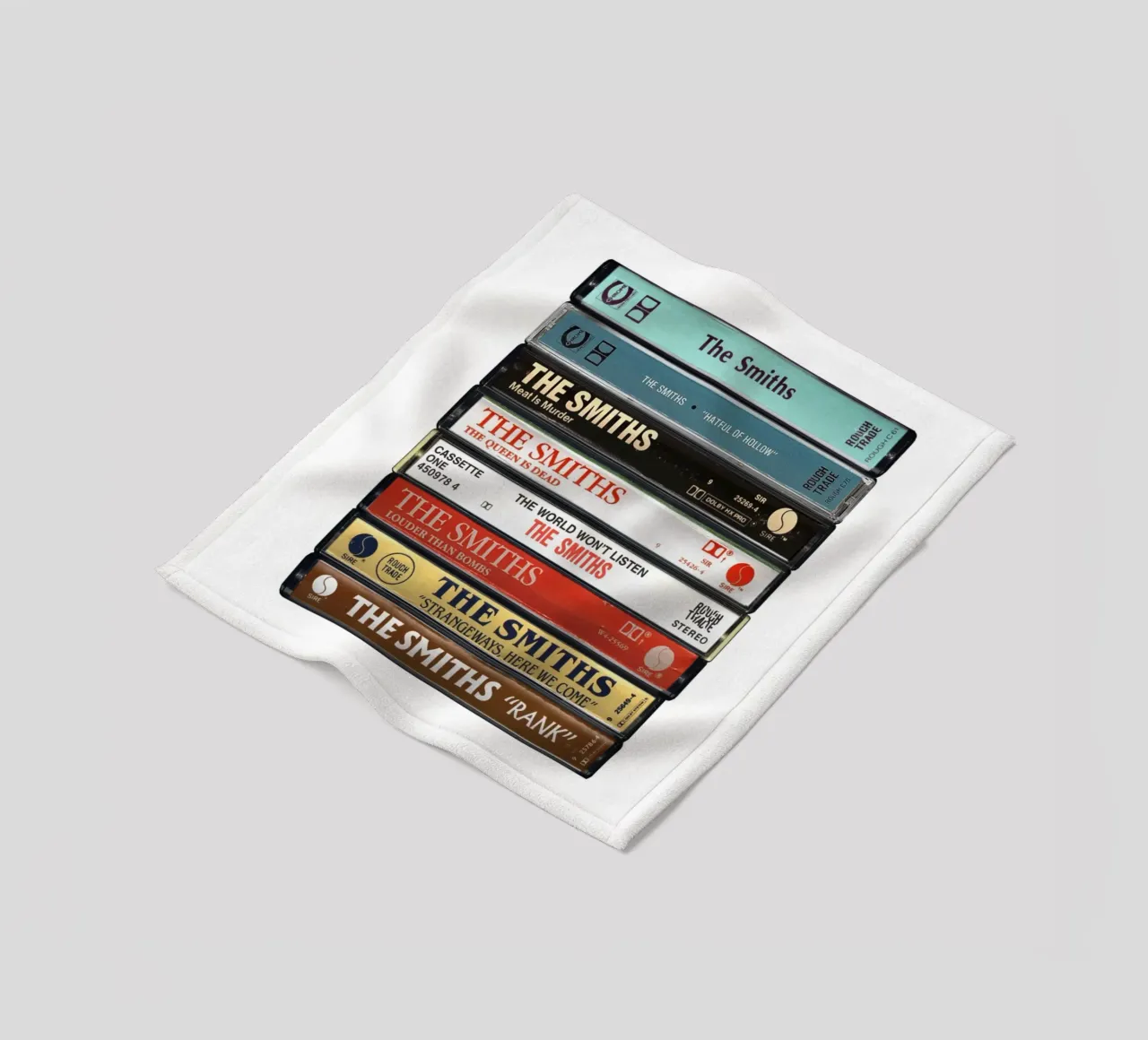 The Smiths - Collected Albums - Cassette Print fleece blanket by MrMustardPrints