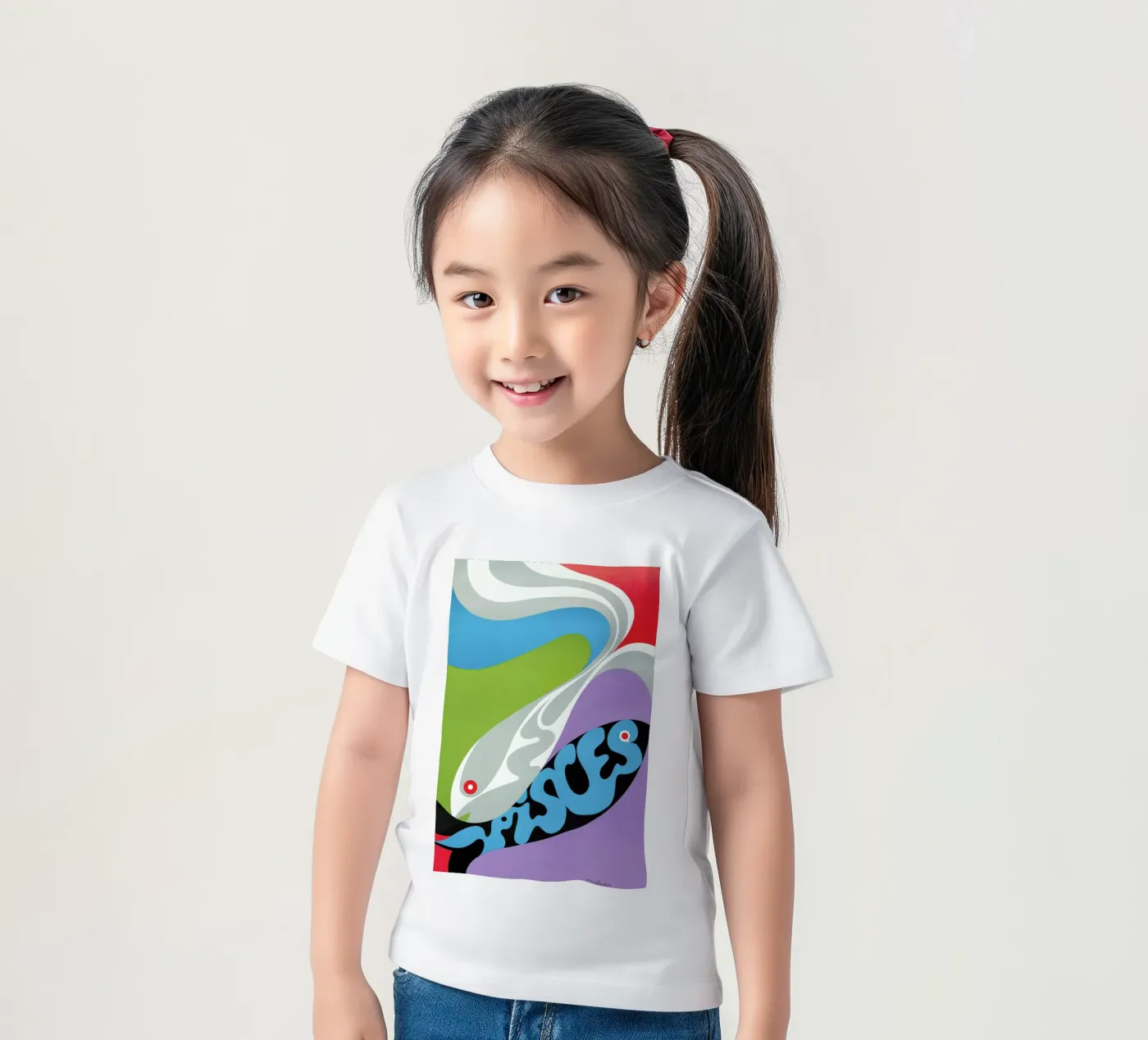 Pisces t-shirt bambini da Simboli Design