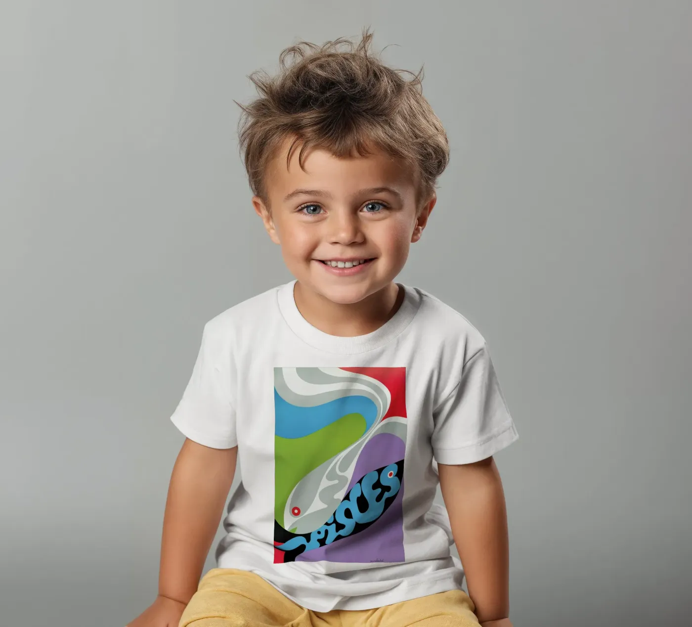 Pisces t-shirt bambini da Simboli Design