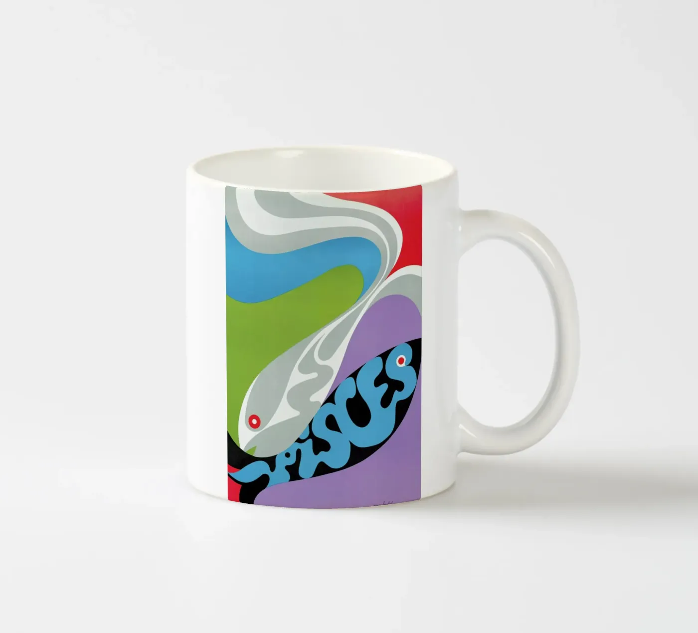 Pisces ceramic mug by Simboli Design