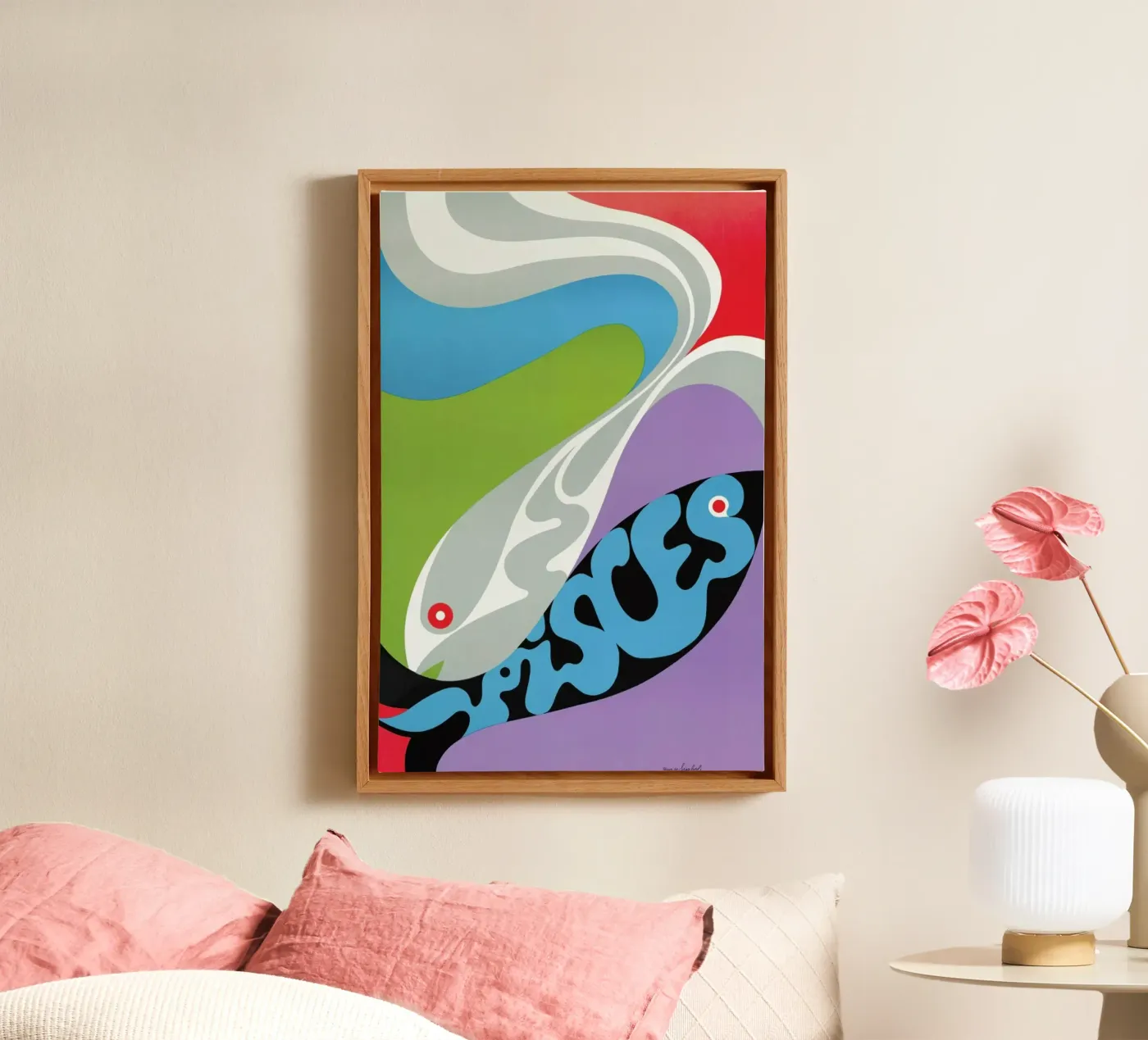 Pisces canvas by Simboli Design