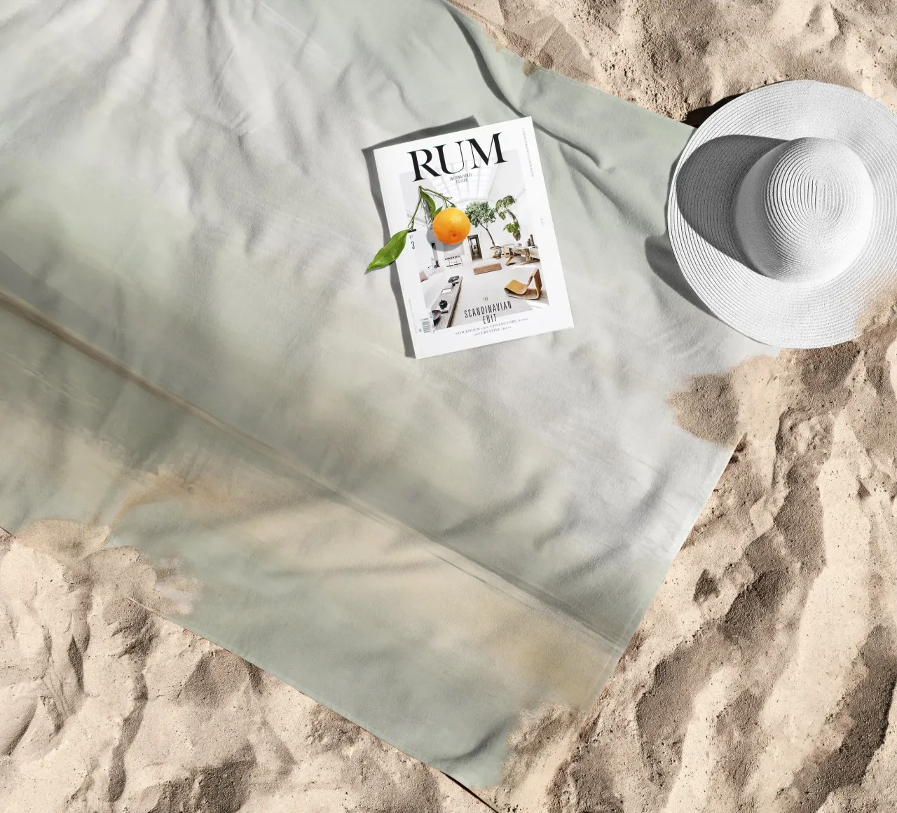 Boho Artistic 5 Texture 1 telo mare da Boho Print Collection