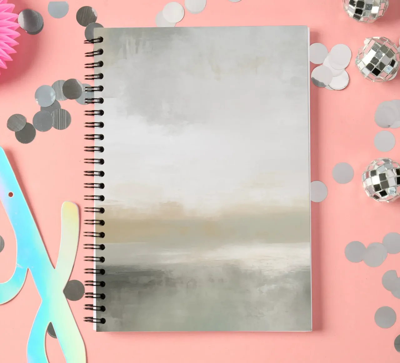 Boho Artistic 5 Texture 2 spiral notebook by Boho Print Collection