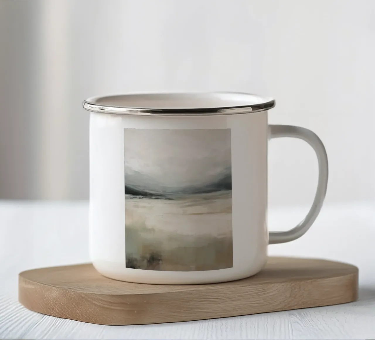 Boho Artistic 5 Texture 3 tazza in smalto da Boho Print Collection