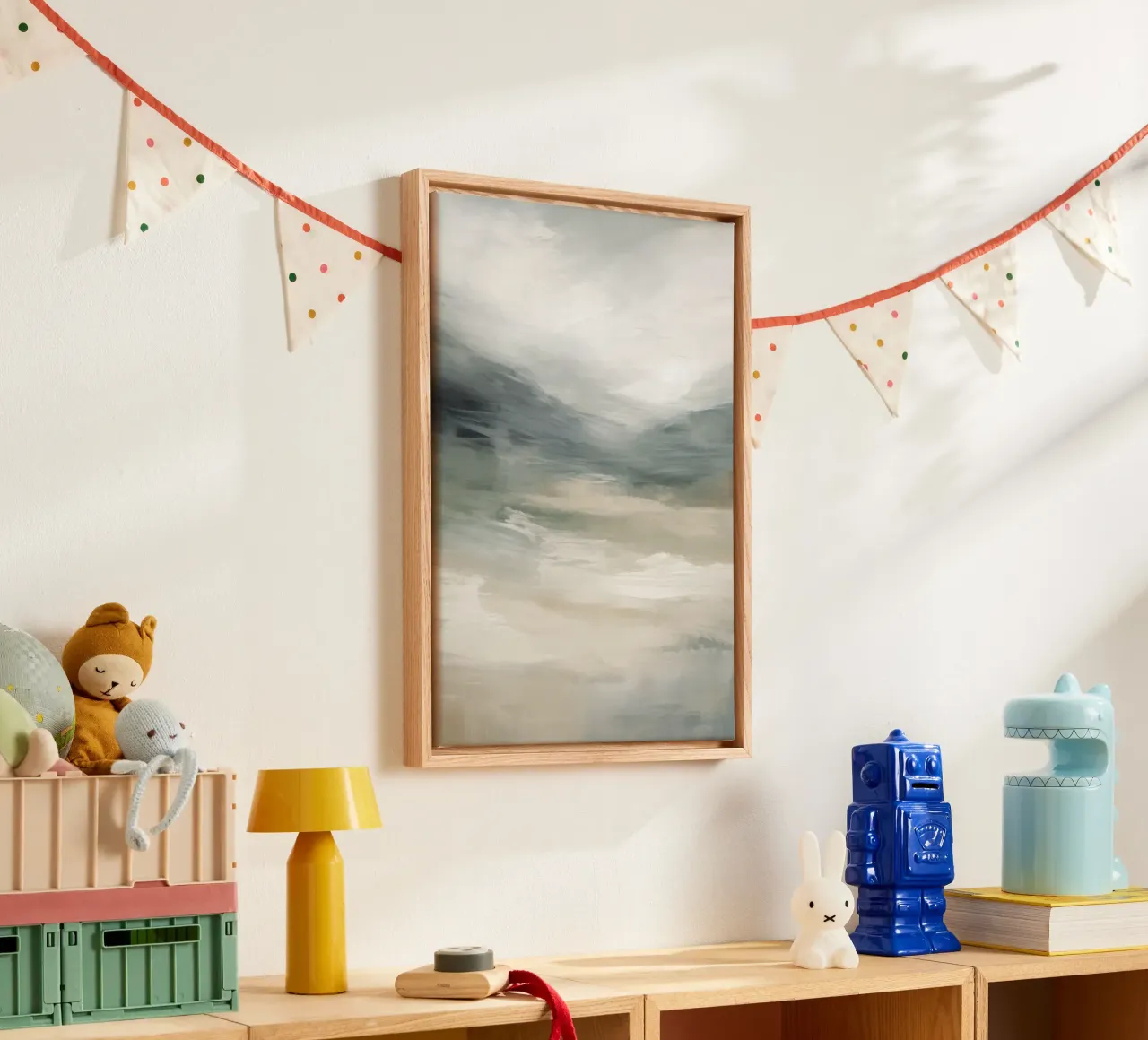 Boho Artistic 5 Texture 4 tela con Cornice a cassetta da Boho Print Collection