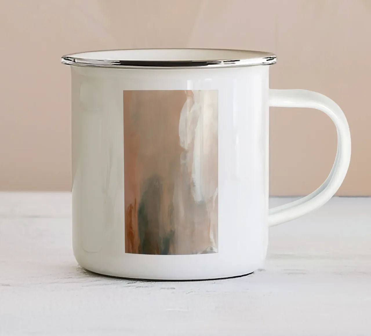 Boho Artistic 6 Texture 1 enamel mug by Boho Print Collection
