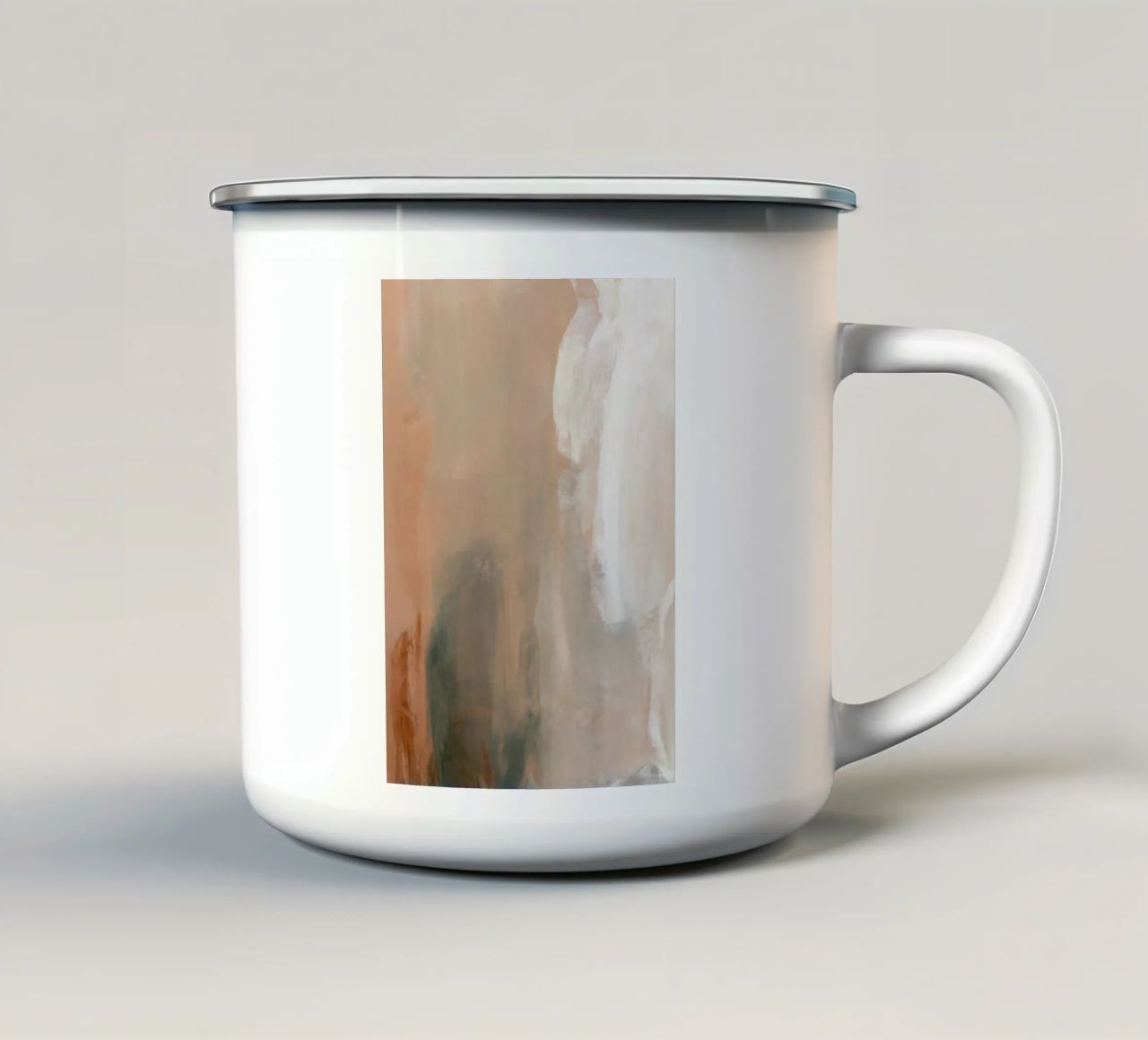 Boho Artistic 6 Texture 1 Emaille Tasse von Boho Print Collection