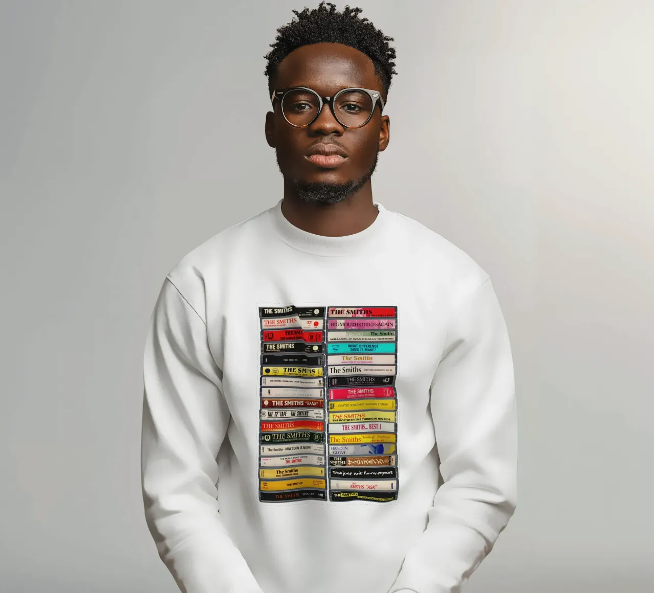 The Smiths - Collected Albums & Singles - Cassette Print sudadera de MrMustardPrints