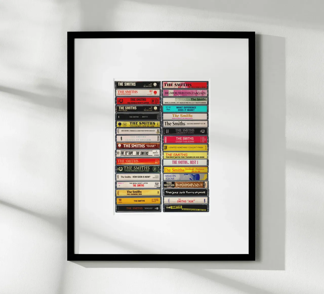 The Smiths - Album e singoli raccolti - Stampa su cassetta poster con telaio in alluminio da MrMustardPrints