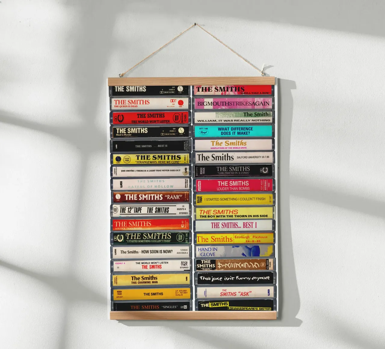 The Smiths - Album e singoli raccolti - Stampa su cassetta poster con telaio in alluminio da MrMustardPrints