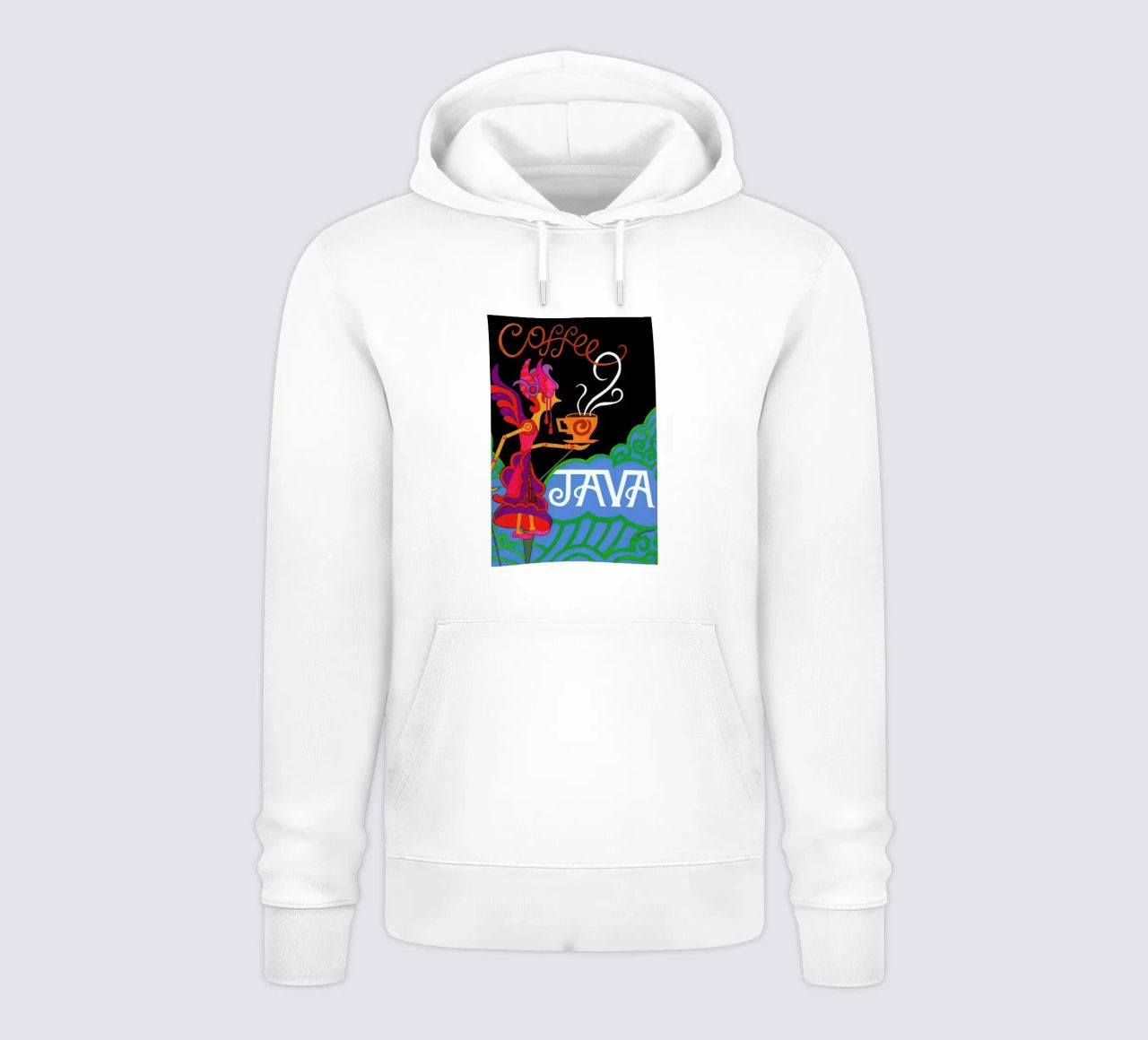 Java felpa con cappuccio da Simboli Design