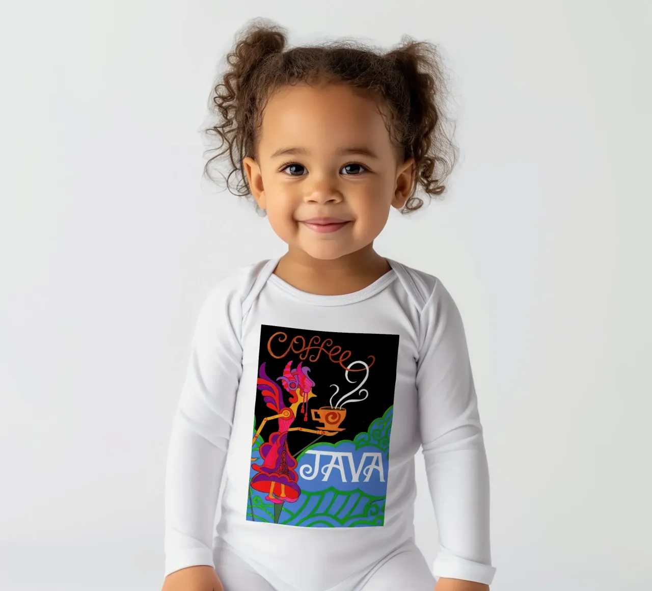 Java Langarm Babybody von Simboli Design