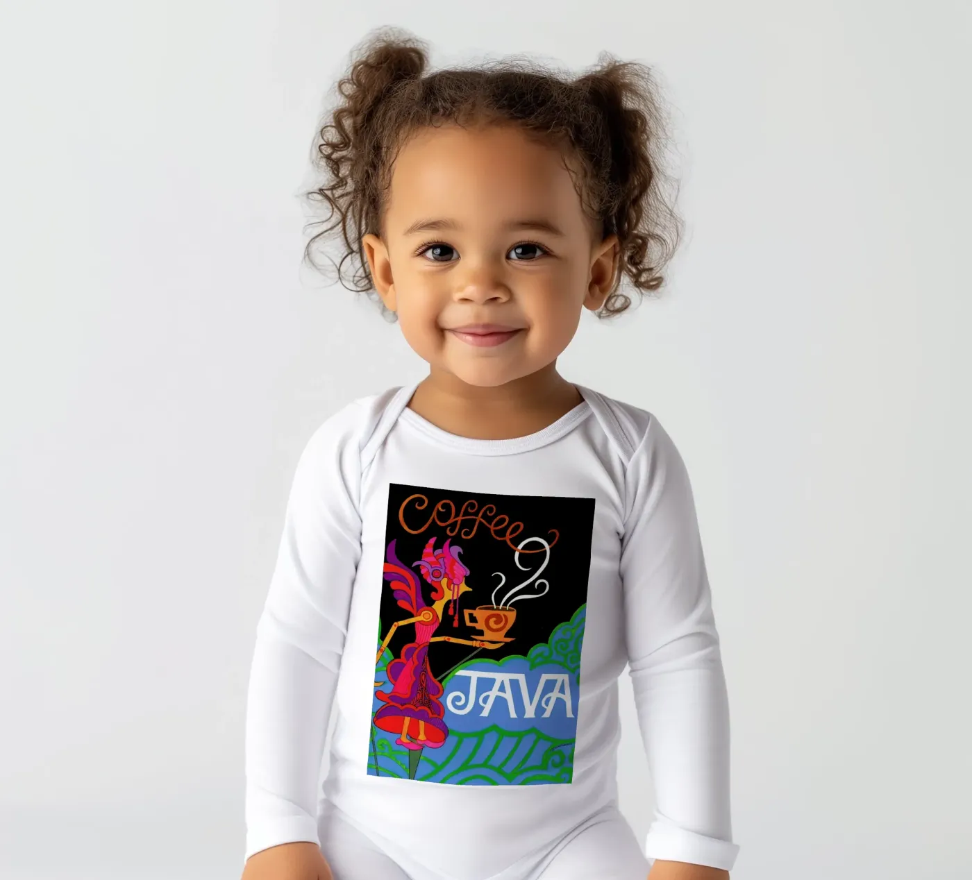 Java Langarm Babybody von Simboli Design