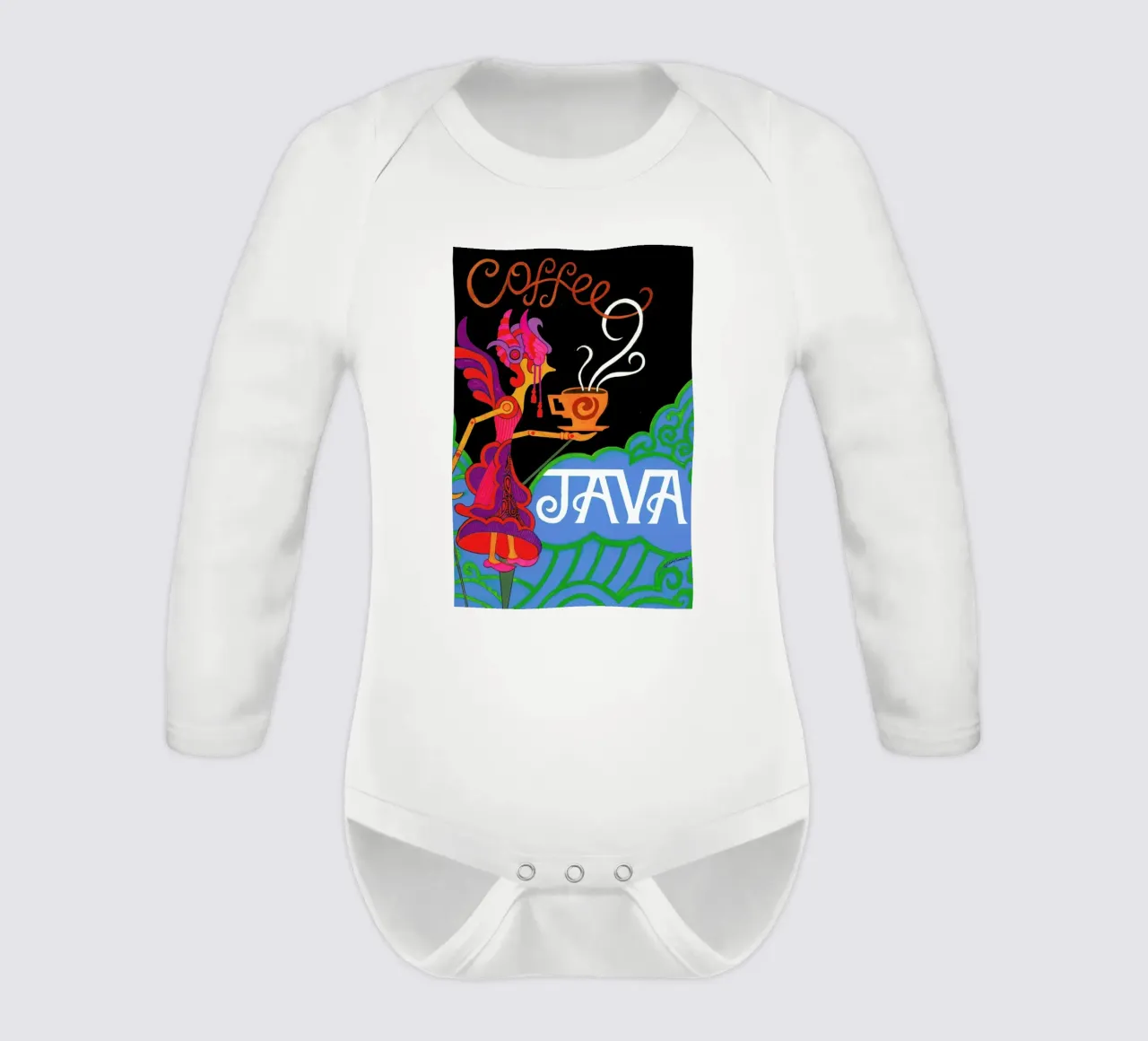 Java Langarm Babybody von Simboli Design