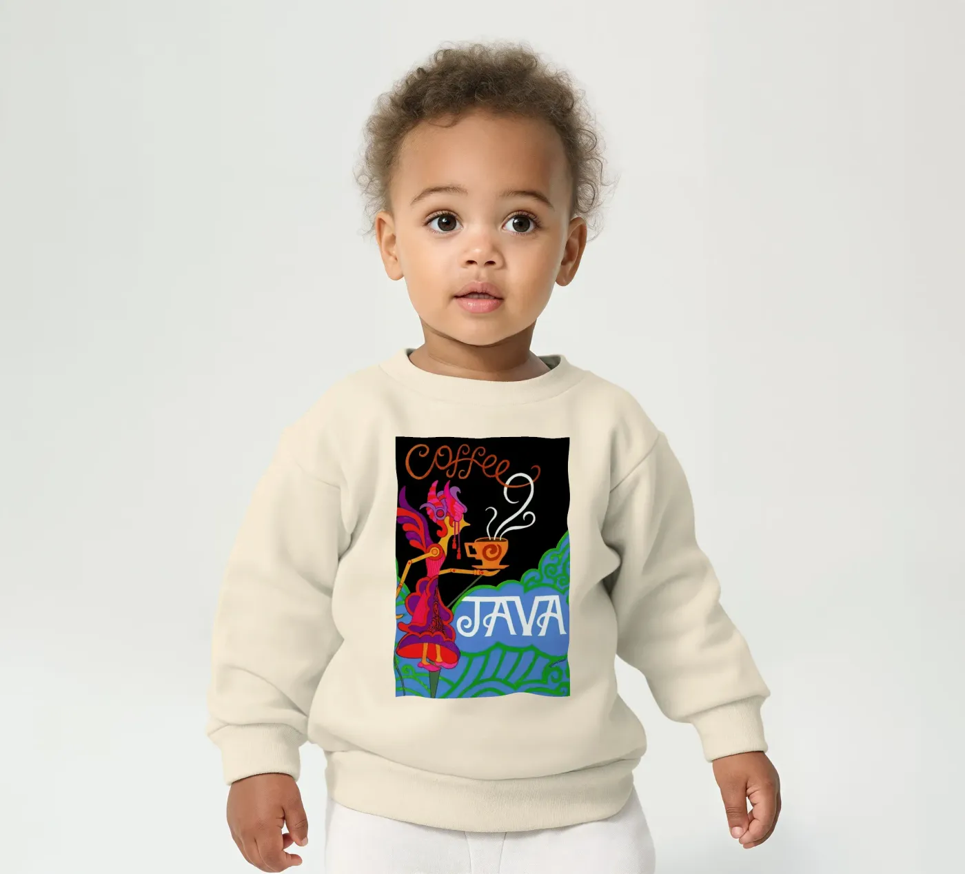 Java felpa neonato da Simboli Design