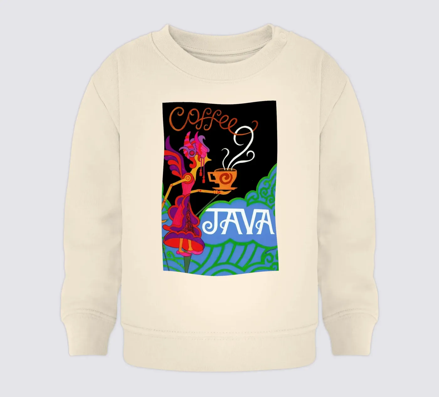 Java felpa neonato da Simboli Design