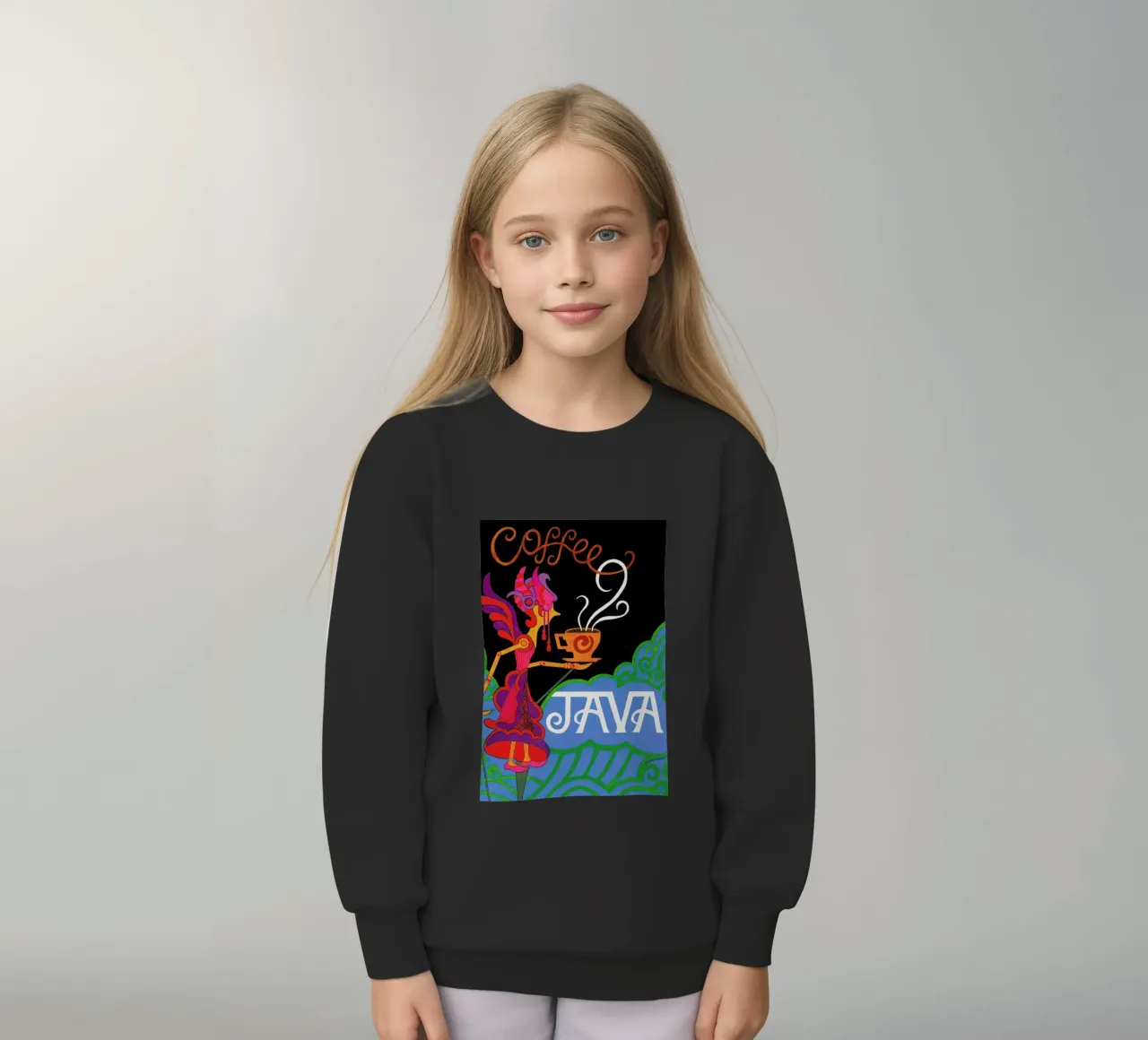 Java felpa bambino da Simboli Design