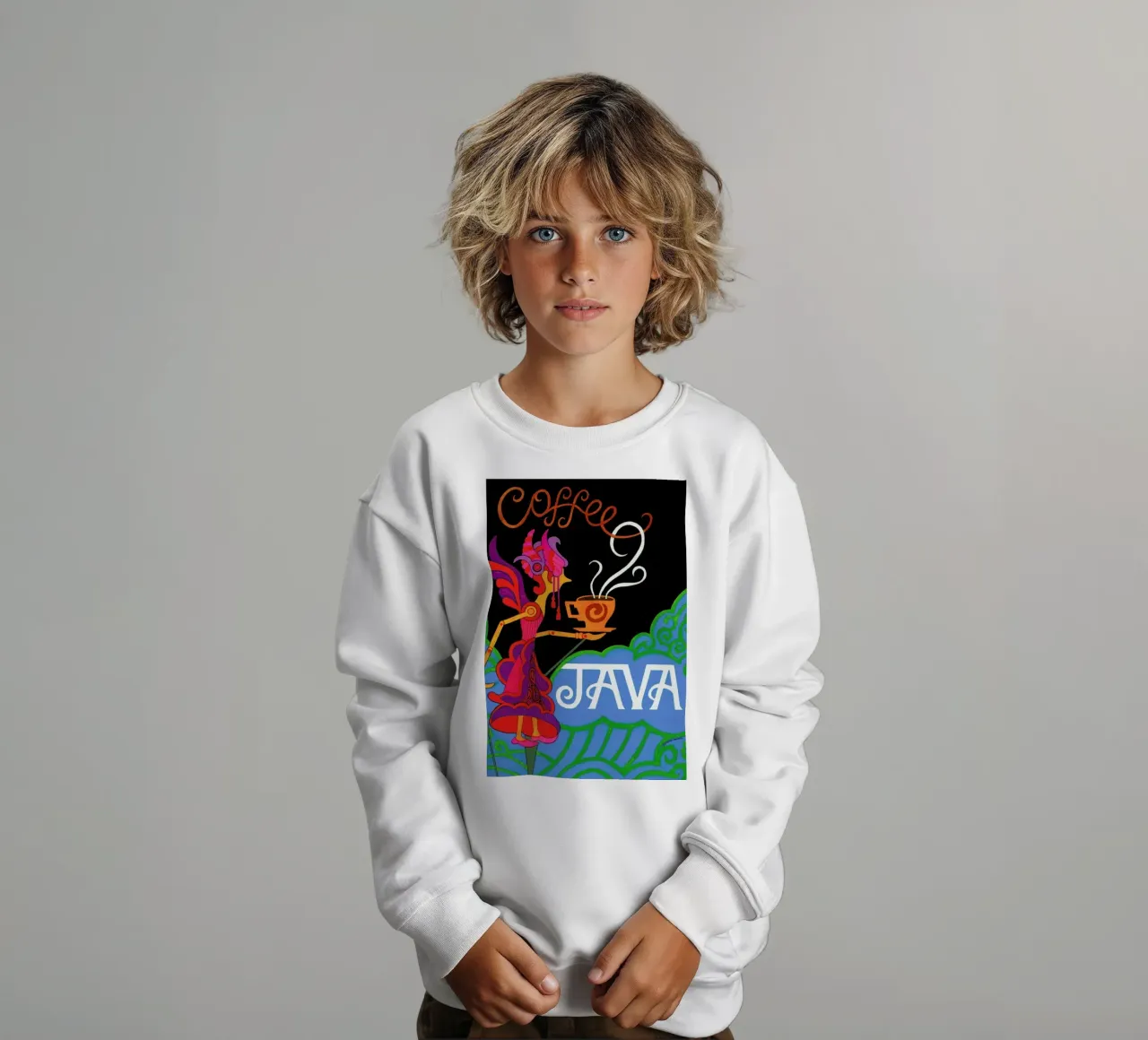 Java Kinder Sweatshirt von Simboli Design